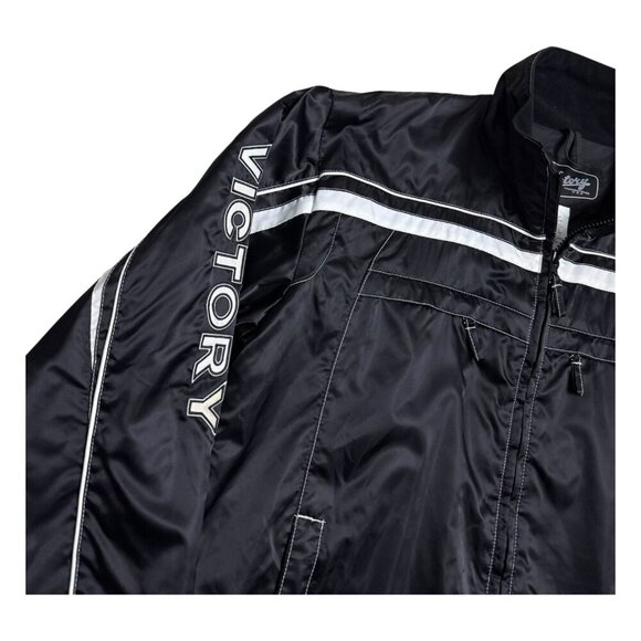 VICTORY MOTORCYCLES Waterproof Windbreaker Rain Biker Jacket Womens 2XL - Picture 4 of 6